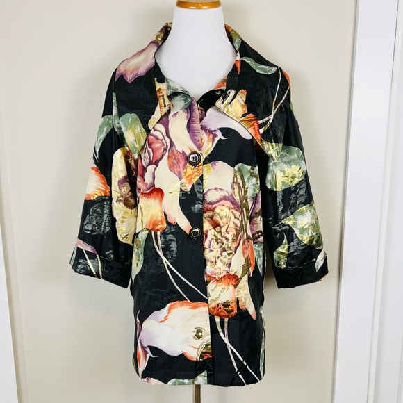 Joseph Ribkoff Multicolor Floral Jacket - Picture 1 of 6